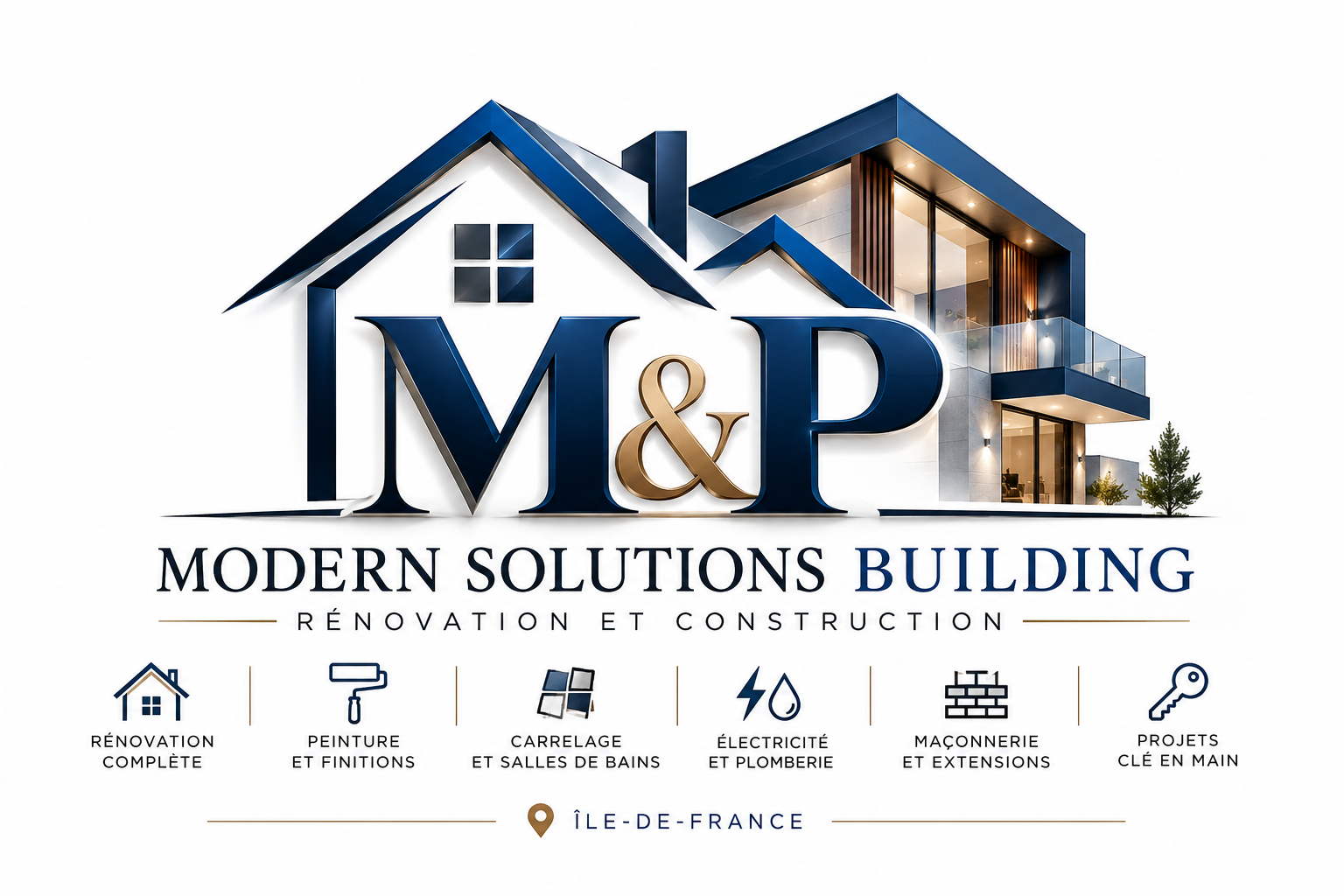Logo M&P Modern Solutions Building